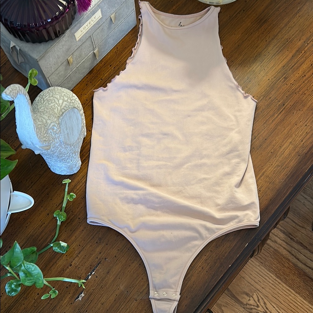 Light Pink Sleeveless Bodysuit